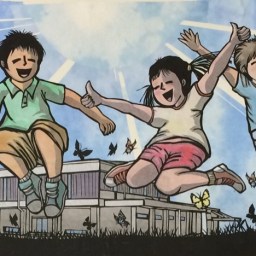 辰野西小学校　あおぞら体育館