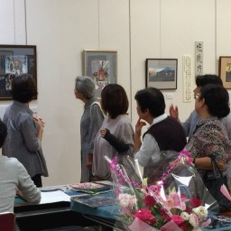 個展　切り絵制作コーナー