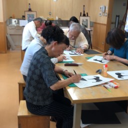 「はじめての切り絵」伊那公民館