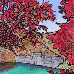 箕輪ダム　紅葉